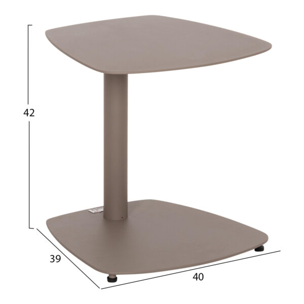 ΒΟΗΘΗΤΙΚΟ ΤΡΑΠΕΖΑΚΙ ΞΑΠΛΩΣΤΡΑΣ CARET HM6563.03 ΑΛΟΥΜΙΝΙΟ ΣΕ ΑΝΟΙΧΤΟ ΓΚΡΙ 40x39x42Υεκ - Image 2