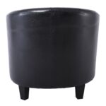 BOGA Πολυθρόνα Σαλονιού - Καθιστικού, Pu Μαύρο 77x70x77cm - Image 5