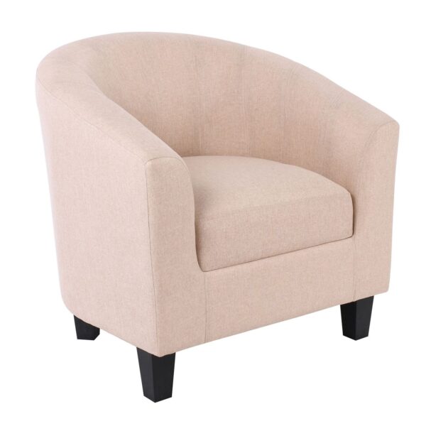 BOGA Πολυθρόνα Σαλονιού - Καθιστικού, Ύφασμα  Μπεζ 77x70x77cm - Image 2