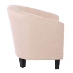 BOGA Πολυθρόνα Σαλονιού - Καθιστικού, Ύφασμα  Μπεζ 77x70x77cm - Image 3