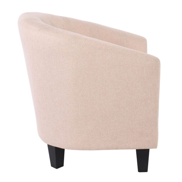 BOGA Πολυθρόνα Σαλονιού - Καθιστικού, Ύφασμα  Μπεζ 77x70x77cm - Image 3