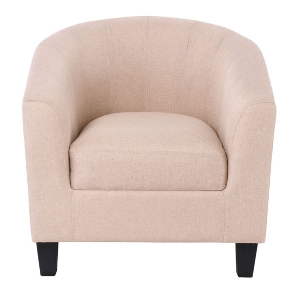 BOGA Πολυθρόνα Σαλονιού - Καθιστικού, Ύφασμα  Μπεζ 77x70x77cm - Image 5