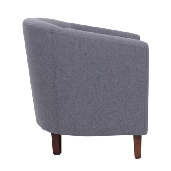 BOGA Πολυθρόνα Σαλονιού - Καθιστικού, Ύφασμα Γκρι 75x73x74cm - Image 4