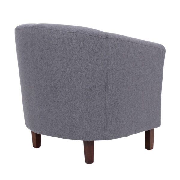 BOGA Πολυθρόνα Σαλονιού - Καθιστικού, Ύφασμα Γκρι 75x73x74cm - Image 5