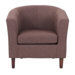 BOGA Πολυθρόνα Σαλονιού - Καθιστικού, Ύφασμα Καφέ 75x73x74cm - Image 3