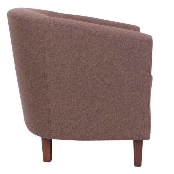 BOGA Πολυθρόνα Σαλονιού - Καθιστικού, Ύφασμα Καφέ 75x73x74cm - Image 4