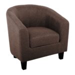 BOGA Πολυθρόνα Σαλονιού - Καθιστικού, Ύφασμα Καφέ 77x70x77cm - Image 2
