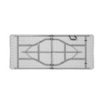 BLOW Τραπέζι  Συνεδρίου - Catering Πτυσσόμενο (Βαλίτσα), Μέταλλο Γκρι, HDPE Άσπρο 35mm 180x74x74cm - Image 3