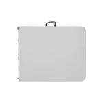 BLOW Τραπέζι  Συνεδρίου - Catering Πτυσσόμενο (Βαλίτσα), Μέταλλο Γκρι, HDPE Άσπρο 35mm 180x74x74cm - Image 4