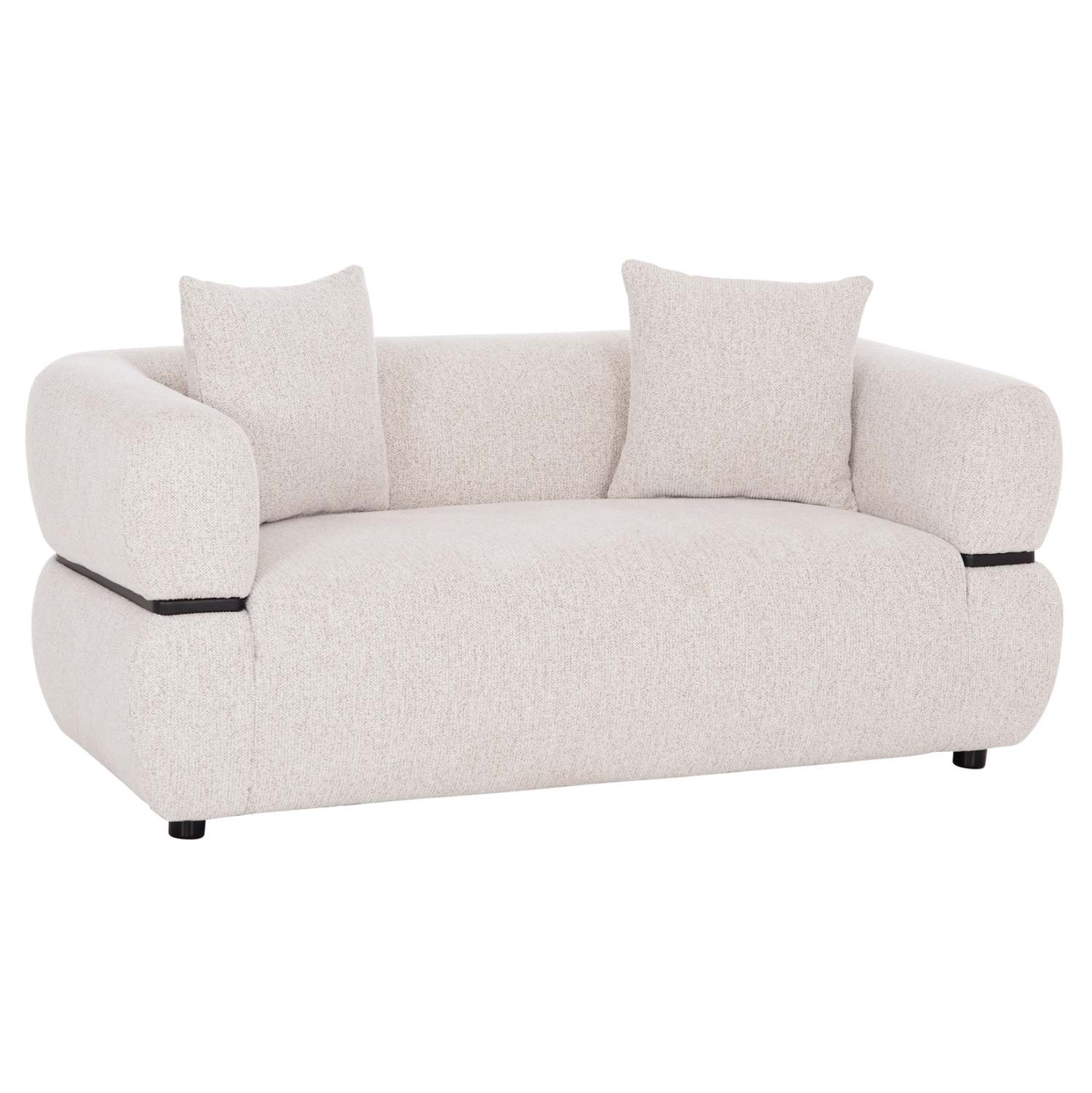 HM3328.02 ΚΑΝΑΠΕΣ 2-ΘΕΣΙΟΣ ARCTIS HM3328.02 ΑΝΟΙΧΤΟ ΜΠΕΖ ΥΦΑΣΜΑ 169x88x88Υεκ. - Image 1