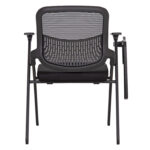 ΚΑΡΕΚΛΑ ΣΥΝΕΔΡΙΟΥ ΠΤΥΣΣΟΜΕΝΗ ΜΕ ΑΝΑΛΟΓΙΟ DENO HM1209.01 MESH ΥΦΑΣΜΑ ΜΑΥΡΟ 65x63x82Υεκ. - Image 6