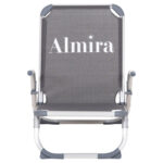 ΚΑΡΕΚΛΑΚΙ ΠΑΡΑΛΙΑΣ ΑΛΟΥΜINIOY ΒΑΡ.ΤΥΠΟΥ ΨΗΛΗ ΠΛΑΤΗ ALMIRA HM5053.10 ΓΚΡΙ 55x71x66Υεκ - Image 3