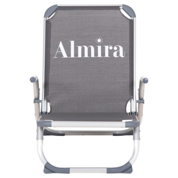 ΚΑΡΕΚΛΑΚΙ ΠΑΡΑΛΙΑΣ ΑΛΟΥΜINIOY ΒΑΡ.ΤΥΠΟΥ ΨΗΛΗ ΠΛΑΤΗ ALMIRA HM5053.10 ΓΚΡΙ 55x71x66Υεκ - Image 3