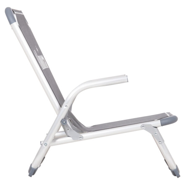 ΚΑΡΕΚΛΑΚΙ ΠΑΡΑΛΙΑΣ ΑΛΟΥΜINIOY ΒΑΡ.ΤΥΠΟΥ ΨΗΛΗ ΠΛΑΤΗ ALMIRA HM5053.10 ΓΚΡΙ 55x71x66Υεκ - Image 4