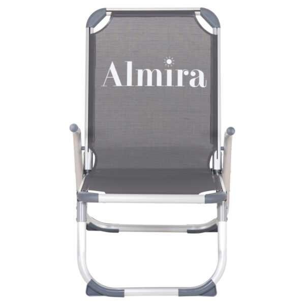 ΚΑΡΕΚΛΑΚΙ ΠΑΡΑΛΙΑΣ ΑΛΟΥΜΙΝΙΟΥ ΒΑΡ.ΤΥΠΟΥ ΥΠΕΡΥΨΩΜΕΝΟ ALMIRA HM6431.10 ΓΚΡΙ 53x68x80Υεκ - Image 3