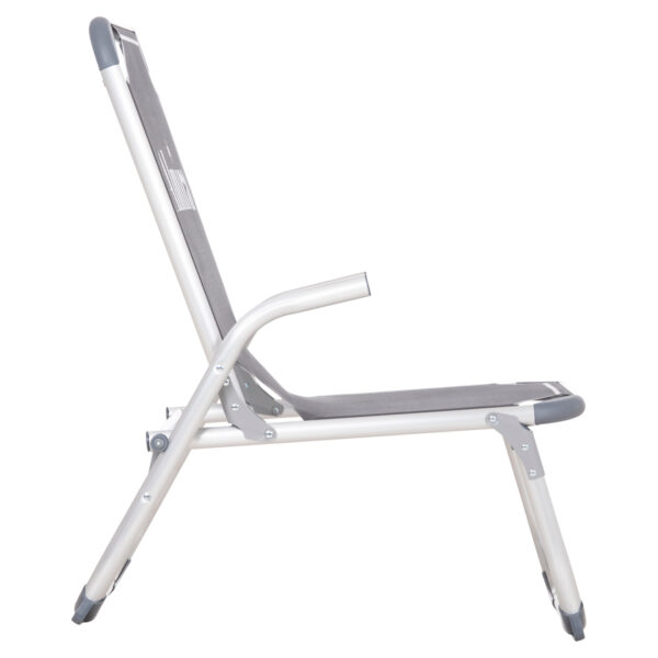 ΚΑΡΕΚΛΑΚΙ ΠΑΡΑΛΙΑΣ ΑΛΟΥΜΙΝΙΟΥ ΒΑΡ.ΤΥΠΟΥ ΥΠΕΡΥΨΩΜΕΝΟ ALMIRA HM6431.10 ΓΚΡΙ 53x68x80Υεκ - Image 4