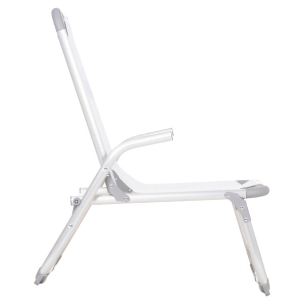 ΚΑΡΕΚΛΑΚΙ ΠΑΡΑΛΙΑΣ ΑΛΟΥΜΙΝΙΟΥ ΒΑΡ.ΤΥΠΟΥ ΥΠΕΡΥΨΩΜΕΝΟ ALMIRA HM6431.03 ΛΕΥΚΟ 53x68x80Υεκ - Image 4