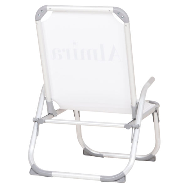 ΚΑΡΕΚΛΑΚΙ ΠΑΡΑΛΙΑΣ ΑΛΟΥΜΙΝΙΟΥ ΒΑΡ.ΤΥΠΟΥ ΥΠΕΡΥΨΩΜΕΝΟ ALMIRA HM6431.03 ΛΕΥΚΟ 53x68x80Υεκ - Image 5