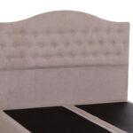 ΚΡΕΒΑΤΙ ΔΙΠΛΟ MALENA HM638.32 ΜΠΕΖ ΥΦΑΣΜΑ- ΓΙΑ ΣΤΡΩΜΑ 150x200εκ. - Image 6