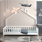 ΚΡΕΒΑΤΙ ΠΑΙΔΙΚΟ HOUSER HM740.03 τ.MONTESSORI ΞΥΛΟ ΠΕΥΚΟ ΛΕΥΚΟ--ΓΙΑ 190x90εκ - Image 4