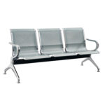 ΚΑΘΙΣΜΑ ΑΝΑΜΟΝΗΣ Τ. ΑΕΡΟΔΡΟΜΙΟΥ 3ΘΕΣΙΟ AVIATOR HM18399 ΜΕΤΑΛΛΟ MESH ΓΚΡΙ 171x64x76Υ