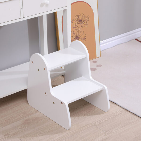 ΠΑΙΔΙΚΗ ΣΚΑΛΑ/ΣΚΑΜΠΟ RICKI HM18340.03 MDF & ΚΟΝΤΡΑΠΛΑΚΕ ΛΕΥΚΟ 33x43.5x40.5Υεκ - Image 2