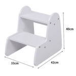 ΠΑΙΔΙΚΗ ΣΚΑΛΑ/ΣΚΑΜΠΟ RICKI HM18340.03 MDF & ΚΟΝΤΡΑΠΛΑΚΕ ΛΕΥΚΟ 33x43.5x40.5Υεκ - Image 3