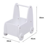 ΠΑΙΔΙΚΟ ΤΡΟΛΕΥ/ΚΑΡΟΤΣΑΚΙ RICKI HM18341.03 MDF & ΚΟΝΤΡΑΠΛΑΚΕ ΛΕΥΚΟ 33x45x50Υεκ - Image 3