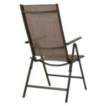 ΠΟΛΥΘΡΟΝΑ ZURI  7ΘΕΣΕΩΝ ΠΤΥΣ/ΝΗ ΜΕΤΑΛΛΙΚΗ ΚΑΦΕ ME ΚΑΦΕ TEXTILENE HM5700.02 55x70x103Υ εκ. - Image 4