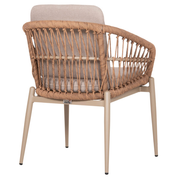 ΠΟΛΥΘΡΟΝΑ ΑΛΟΥΜΙΝΙΟΥ GALDIN HM6272.03 ΚΑΠΟΥΤΣΙΝΟ-P.E.RATTAN-ΜΠΕΖ ΥΦΑΣΜΑ 65x60x76Υεκ - Image 5