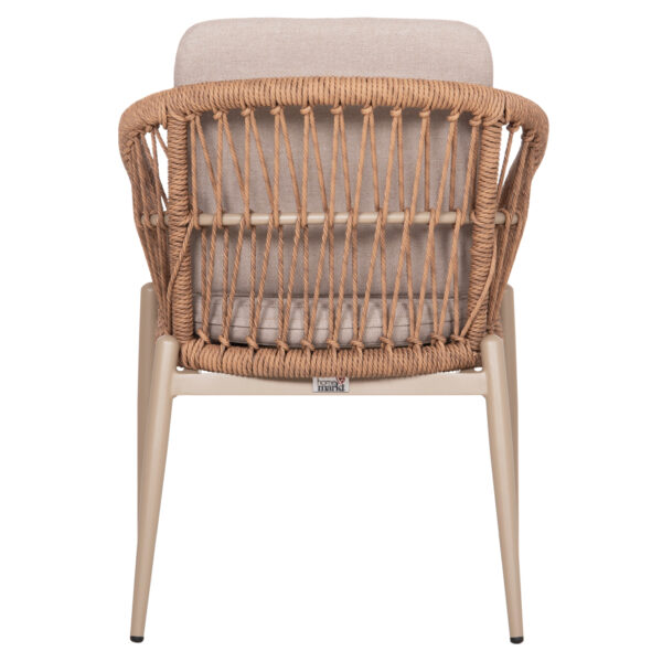 ΠΟΛΥΘΡΟΝΑ ΑΛΟΥΜΙΝΙΟΥ GALDIN HM6272.03 ΚΑΠΟΥΤΣΙΝΟ-P.E.RATTAN-ΜΠΕΖ ΥΦΑΣΜΑ 65x60x76Υεκ - Image 6