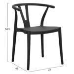 ΠΟΛΥΘΡΟΝΑ ΕΞ.ΧΩΡΟΥ BRAVE HM6625.02 ΠΟΛΥΠΡΟΠΥΛΕΝΙΟ ΣΕ ΜΑΥΡΟ 47x42x84,5Υεκ - Image 2