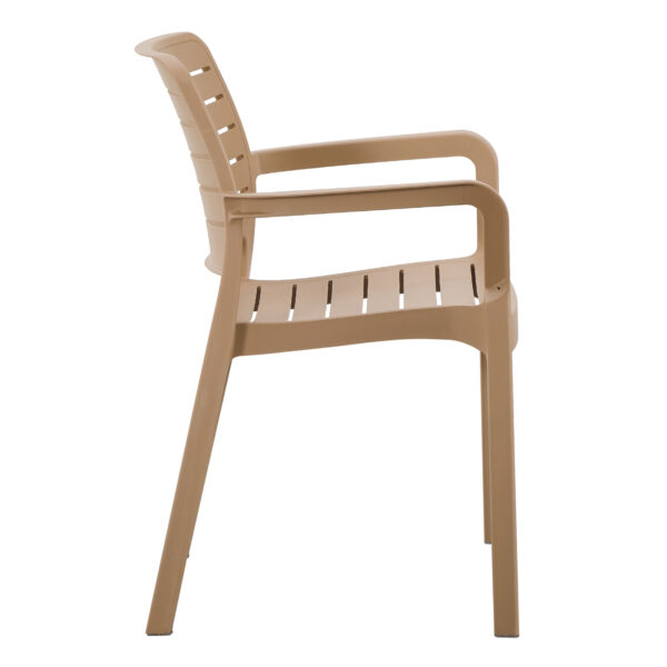 ΠΟΛΥΘΡΟΝΑ ΕΞΩΤ.ΧΩΡΟΥ FLAN HM6369.03 ΚΑΠΟΥΤΣΙΝΟ ΠΟΛΥΠΡΟΠΥΛΕΝΙΟ 57x56x82.5Yεκ. - Image 4