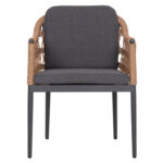 ΠΟΛΥΘΡΟΝΑ BOXER HM6556.01 ΑΛΟΥΜΙΝΙΟ & OLEFIN ΓΚΡΙ-TWIST WICKER 58x60x80Yεκ - Image 3
