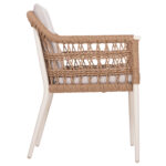 ΠΟΛΥΘΡΟΝΑ BOXER HM6556.02 ΑΛΟΥΜΙΝΙΟ & OLEFIN ΜΠΕΖ-TWIST WICKER 58x60x80Yεκ - Image 4