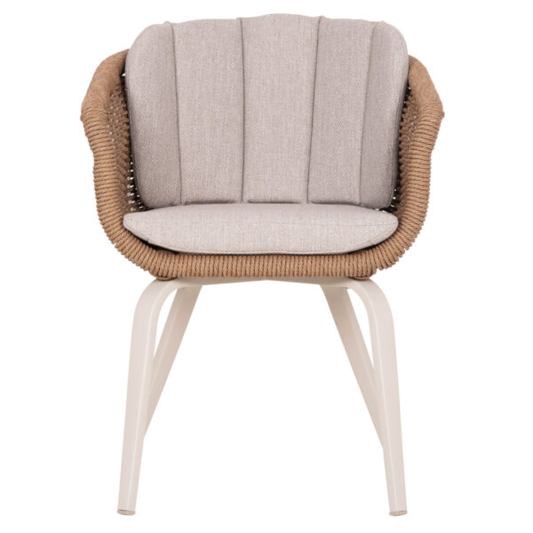 ΠΟΛΥΘΡΟΝΑ VICTUS HM6559.02 ΑΛΟΥΜΙΝΙΟ & OLEFIN ΜΠΕΖ-TWIST WICKER 60x62x76Yεκ - Image 3