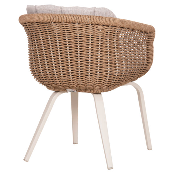 ΠΟΛΥΘΡΟΝΑ VICTUS HM6559.02 ΑΛΟΥΜΙΝΙΟ & OLEFIN ΜΠΕΖ-TWIST WICKER 60x62x76Yεκ - Image 5