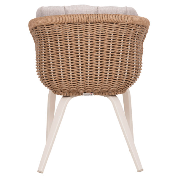 ΠΟΛΥΘΡΟΝΑ VICTUS HM6559.02 ΑΛΟΥΜΙΝΙΟ & OLEFIN ΜΠΕΖ-TWIST WICKER 60x62x76Yεκ - Image 6
