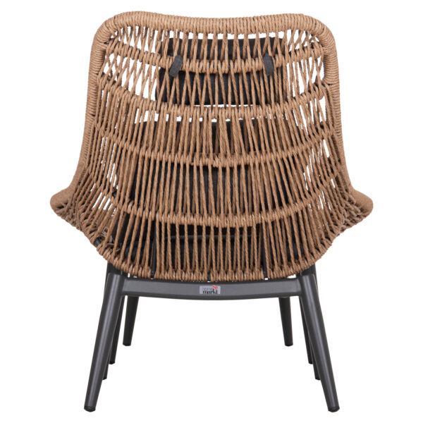 ΠΟΛΥΘΡΟΝΑ LOUNGE ΜΕ ΥΠΟΠΟΔΙΟ REMVAZZO HM6561.01 ΑΛΟΥΜΙΝΙΟ ΓΚΡΙ--WICKER 90x85x96Υεκ - Image 6