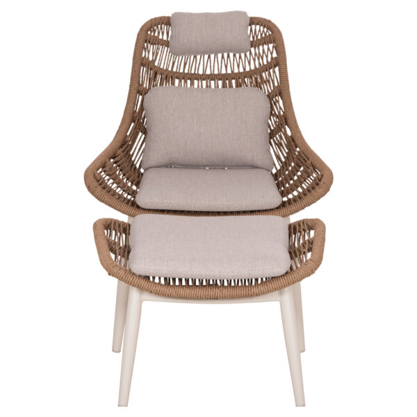 ΠΟΛΥΘΡΟΝΑ LOUNGE ΜΕ ΥΠΟΠΟΔΙΟ REMVAZZO HM6561.02 ΑΛΟΥΜΙΝΙΟ ΜΠΕΖ--WICKER 90x85x96Υεκ - Image 3