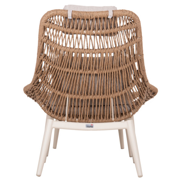 ΠΟΛΥΘΡΟΝΑ LOUNGE ΜΕ ΥΠΟΠΟΔΙΟ REMVAZZO HM6561.02 ΑΛΟΥΜΙΝΙΟ ΜΠΕΖ--WICKER 90x85x96Υεκ - Image 6