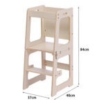 ΠΥΡΓΟΣ ΕΚΜΑΘΗΣΗΣ ΜΕ ΠΙΝΑΚΑ RICKI HM18345.01 ΞΥΛΟ ΠΕΥΚΟΥ ΦΥΣΙΚΟ 37x40x84Υεκ - Image 3