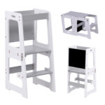 ΠΥΡΓΟΣ ΕΚΜΑΘΗΣΗΣ ΜΕ ΠΙΝΑΚΑ RICKI HM18345.03 ΞΥΛΟ ΠΕΥΚΟΥ ΛΕΥΚΟ/ΓΚΡΙ 37x40x84Υεκ