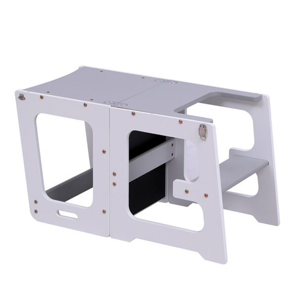 ΠΥΡΓΟΣ ΕΚΜΑΘΗΣΗΣ ΜΕ ΠΙΝΑΚΑ RICKI HM18345.03 ΞΥΛΟ ΠΕΥΚΟΥ ΛΕΥΚΟ/ΓΚΡΙ 37x40x84Υεκ - Image 6