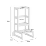 ΠΥΡΓΟΣ ΕΚΜΑΘΗΣΗΣ τ.MONTESSORI PEPE HM9291.03 ΞΥΛΟ ΠΕΥΚΟΥ ΛΕΥΚΟ 55x53x90Υεκ - Image 3