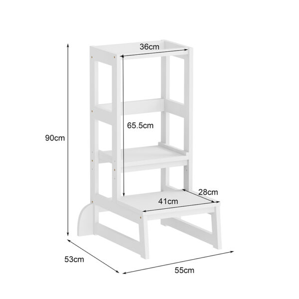 ΠΥΡΓΟΣ ΕΚΜΑΘΗΣΗΣ τ.MONTESSORI PEPE HM9291.03 ΞΥΛΟ ΠΕΥΚΟΥ ΛΕΥΚΟ 55x53x90Υεκ - Image 3