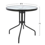 ΣΕΤ ΕΞΩΤ. ΧΩΡΟΥ 3ΤΜΧ HM10711.01 ΓΚΡΙ ΜΕΤΑΛΛΟ-ΓΥΑΛΙ ΑΣΦΑΛΕΙΑΣ-ΓΚΡΙ TEXTILENE - Image 2