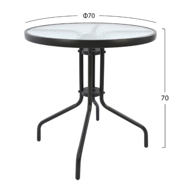 ΣΕΤ ΕΞΩΤ. ΧΩΡΟΥ 3ΤΜΧ HM10711.01 ΓΚΡΙ ΜΕΤΑΛΛΟ-ΓΥΑΛΙ ΑΣΦΑΛΕΙΑΣ-ΓΚΡΙ TEXTILENE - Image 2