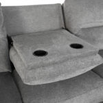 ΣΕΤ ΚΑΝΑΠΕΣ-ΠΟΛΥΘΡΟΝΑ RELAX SYNTHIA HM10736.03 ΓΚΡΙ ΥΦΑΣΜΑ-ΗΛ.ΑΝΑΚΛΙΣΗ [R] - Image 6