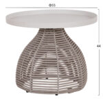 ΣΕΤ ΣΑΛΟΝΙ 5ΤΜΧ DRISCOLL ΗM6473.02 IVORY ΑΛΟΥΜΙΝΙΟ--ΜΠΕΖ ΣΧΟΙΝΙ & OLEFIN ΥΦΑΣΜΑ - Image 5